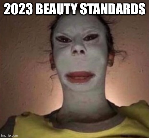 Peepee poopoo | 2023 BEAUTY STANDARDS | image tagged in peepee poopoo | made w/ Imgflip meme maker