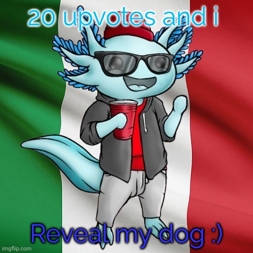 I'm bored soooooooooo | 20 upvotes and i; Reveal my dog :) | made w/ Imgflip meme maker