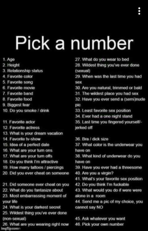I wanna see what yall are gonna pick | image tagged in pick a number | made w/ Imgflip meme maker