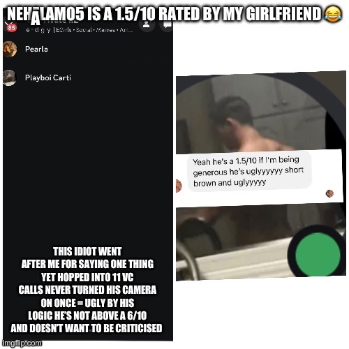 Nehalem05 is ugly refused to go on camera on e-dgy discord server | A | image tagged in ugly,indian,brown,browns,ugly guy,ugly face | made w/ Imgflip meme maker