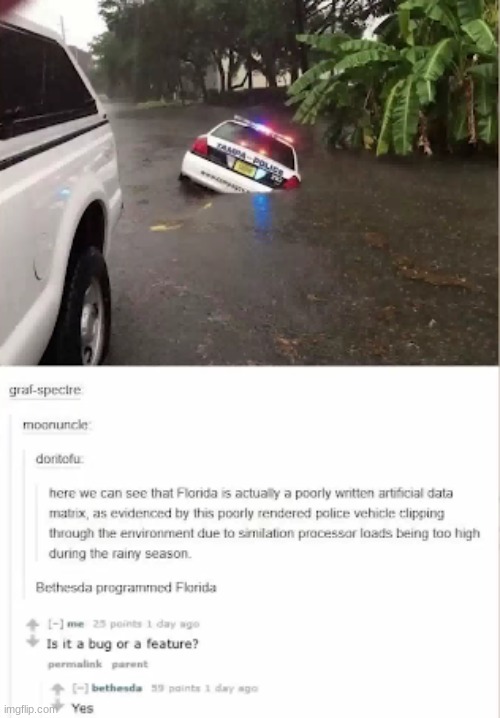 Florida is a glitch | image tagged in glitch,florida,the backrooms,police,funny | made w/ Imgflip meme maker
