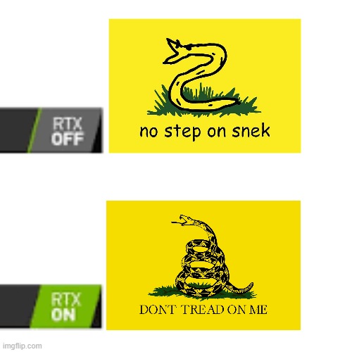 RTX On and OFF | made w/ Imgflip meme maker