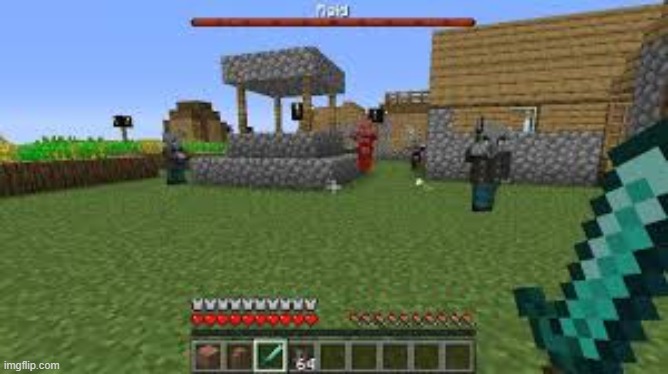 Minecraft Raid | image tagged in minecraft raid | made w/ Imgflip meme maker