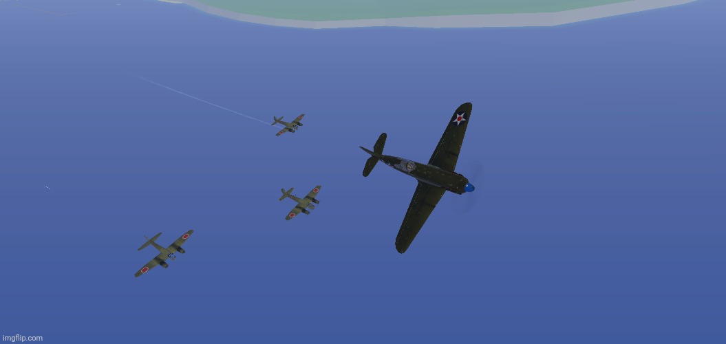 The bomber on the left is going down since the pilot died | made w/ Imgflip meme maker