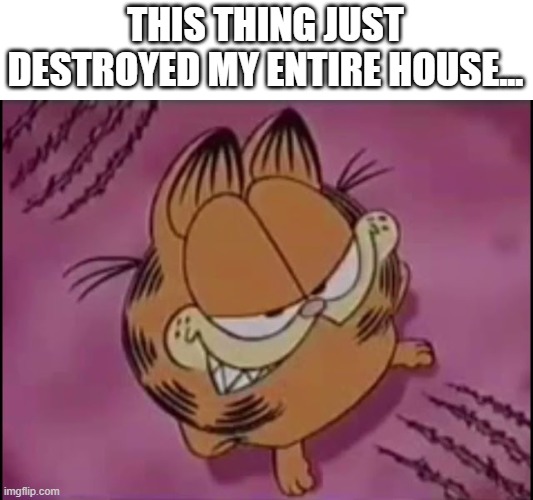 . | THIS THING JUST DESTROYED MY ENTIRE HOUSE... | made w/ Imgflip meme maker