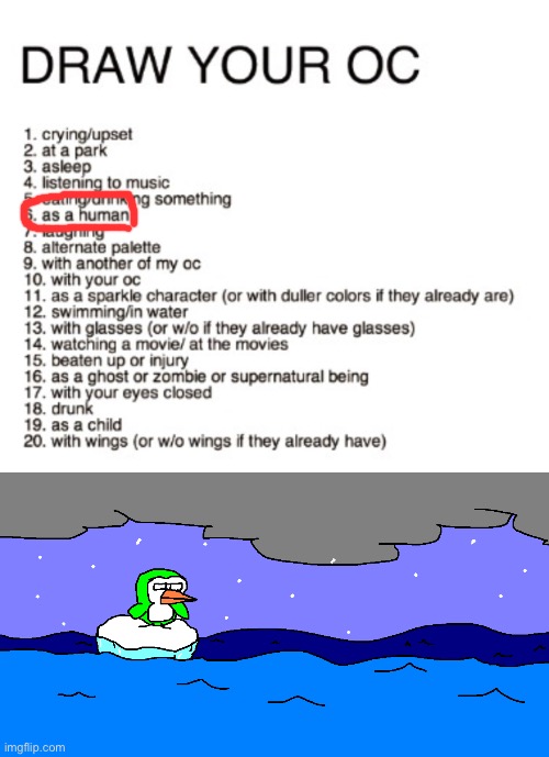I redid this one he is been turned into a penguin by an evil scientist | image tagged in drawing | made w/ Imgflip meme maker
