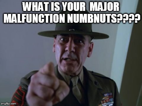 Sergeant Hartmann Meme | WHAT IS YOUR  MAJOR MALFUNCTION NUMBNUTS???? | image tagged in memes,sergeant hartmann | made w/ Imgflip meme maker