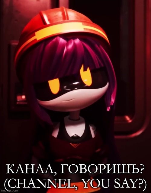 Doll looking innocent | КАНАЛ, ГОВОРИШЬ?
(CHANNEL, YOU SAY?) | image tagged in doll looking innocent | made w/ Imgflip meme maker