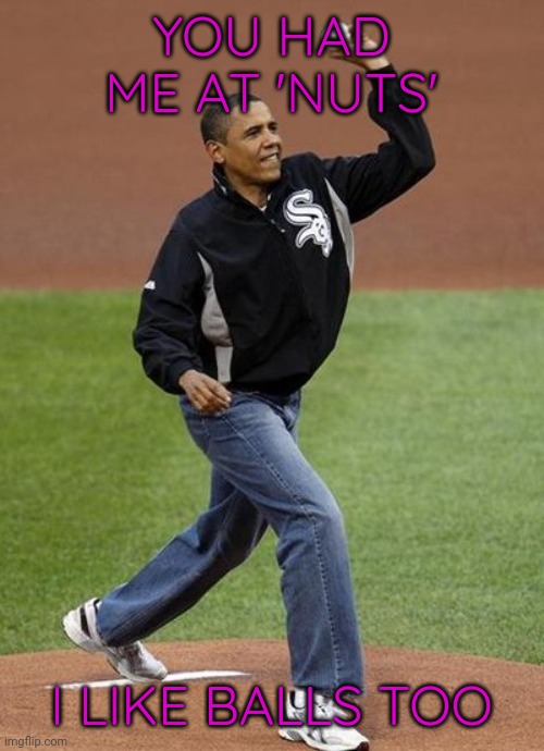 YOU HAD ME AT 'NUTS' I LIKE BALLS TOO | image tagged in gay muslim president obama | made w/ Imgflip meme maker