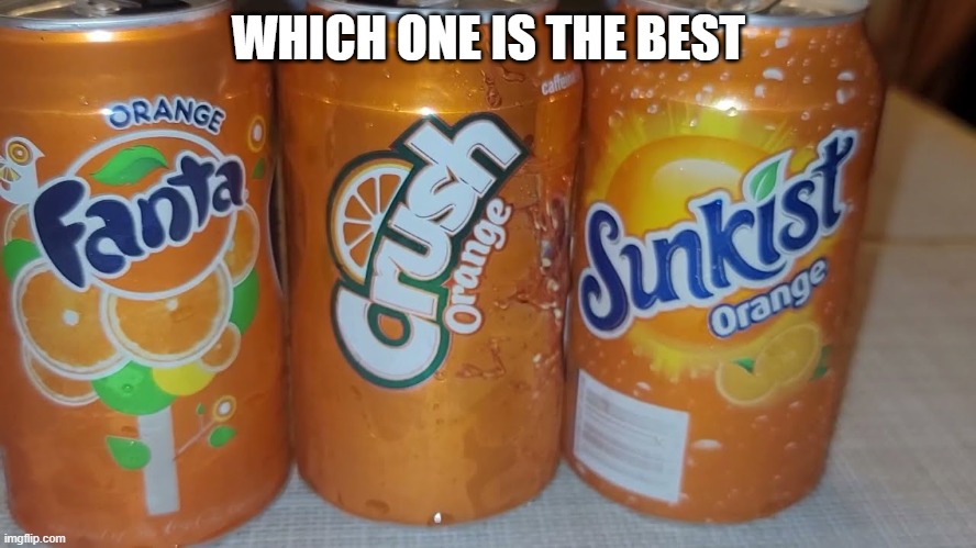 Orange Soda | WHICH ONE IS THE BEST | image tagged in orange | made w/ Imgflip meme maker