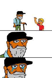 The grandpa Blank Meme Template