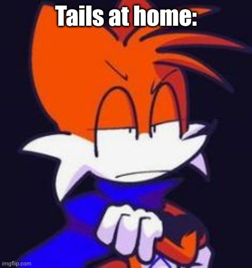 Luther | Tails at home: | image tagged in luther | made w/ Imgflip meme maker