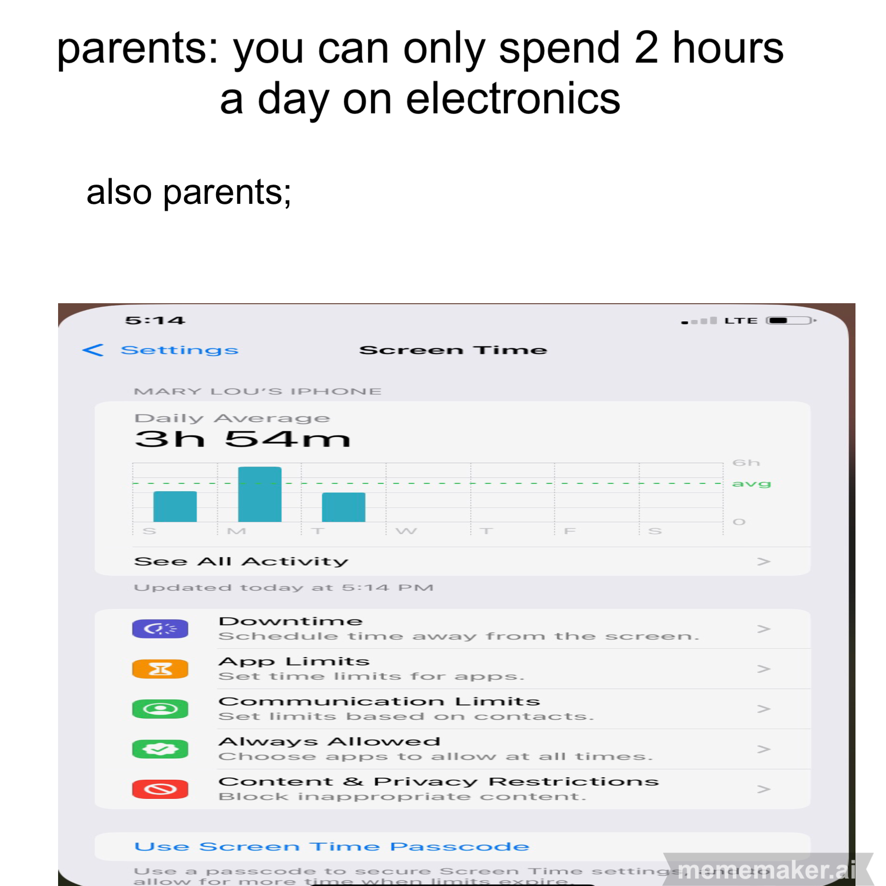 POV parents Blank Meme Template