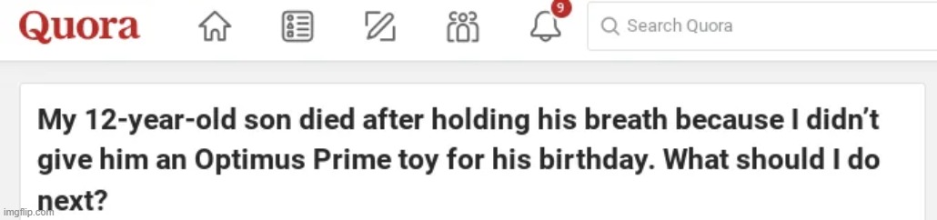 quora | made w/ Imgflip meme maker