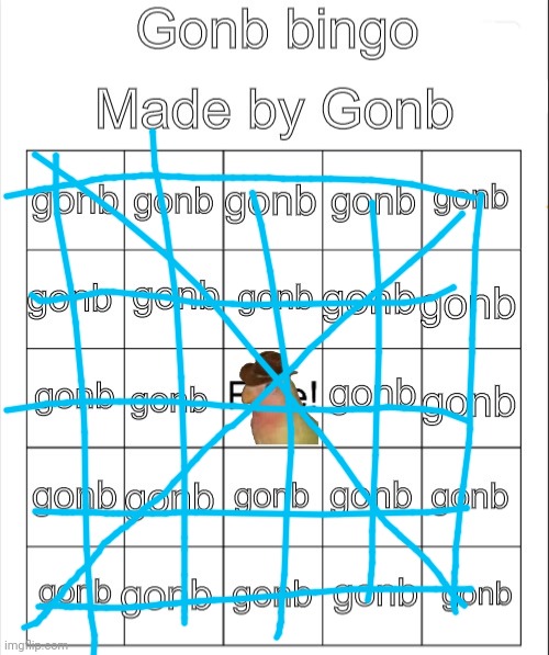 Gonb bingo | image tagged in gonb bingo | made w/ Imgflip meme maker