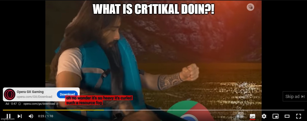 QUAR? | WHAT IS CR1TIKAL DOIN?! | made w/ Imgflip meme maker