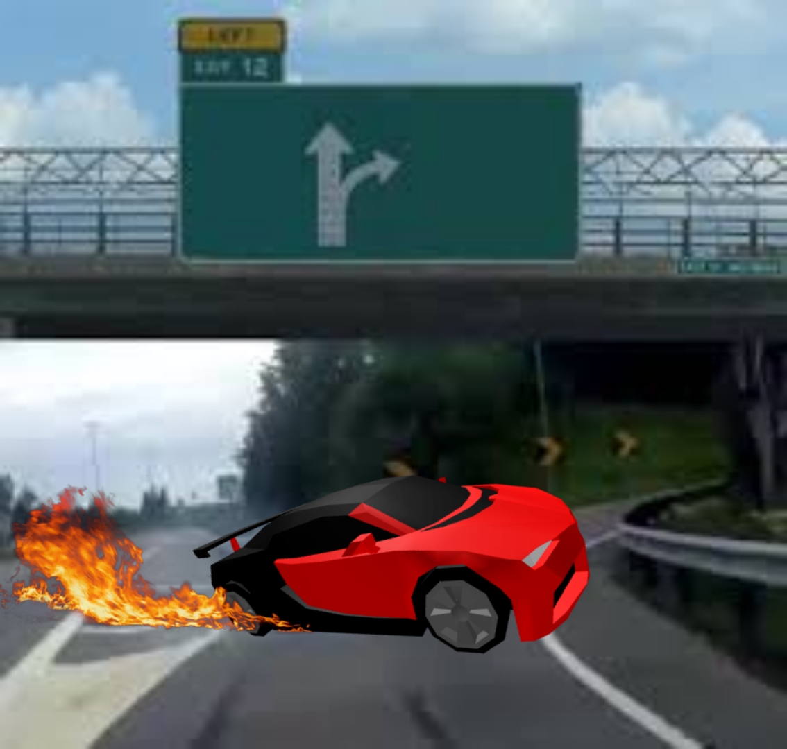 Left exit 12 ramp Roblox Blank Meme Template