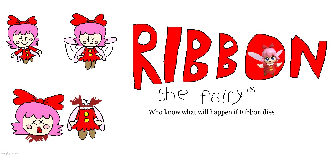 Ribbon the Fairy poster | image tagged in kirby,gore,blood,funny,fanart,cute | made w/ Imgflip meme maker