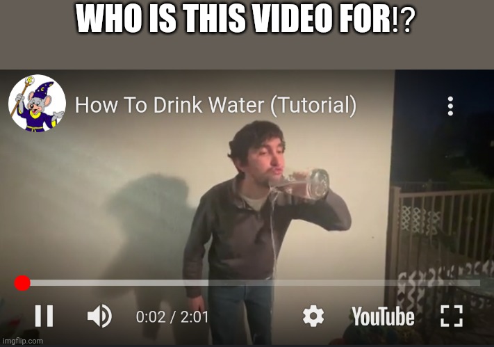 WHO IS THIS VIDEO FOR⁉️ | image tagged in fun | made w/ Imgflip meme maker