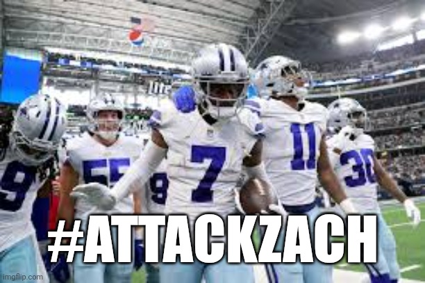 #ATTACKZACH | image tagged in dallas cowboys,nfl,doomsday,aaron rodgers | made w/ Imgflip meme maker