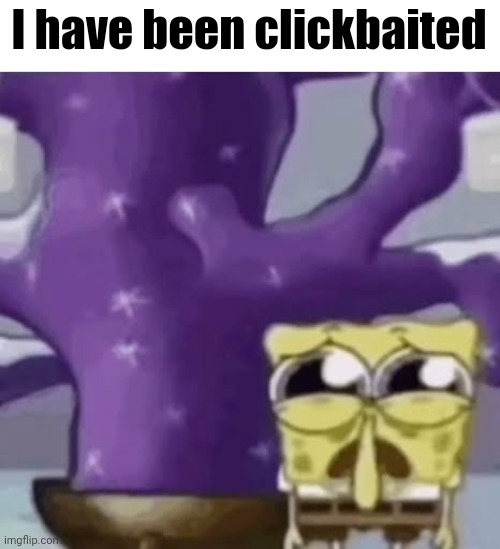 Zad Spunchbop | I have been clickbaited | image tagged in zad spunchbop | made w/ Imgflip meme maker