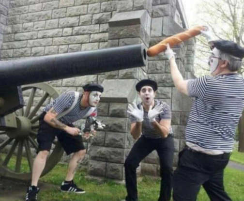 French cannon Blank Meme Template