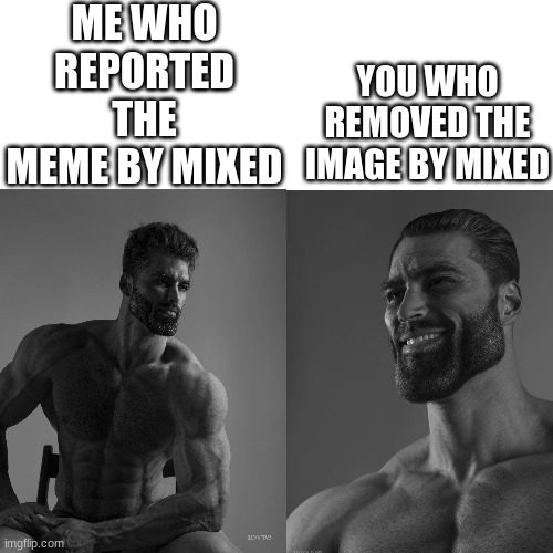 ME WHO REPORTED THE MEME BY MIXED YOU WHO REMOVED THE IMAGE BY MIXED | made w/ Imgflip meme maker