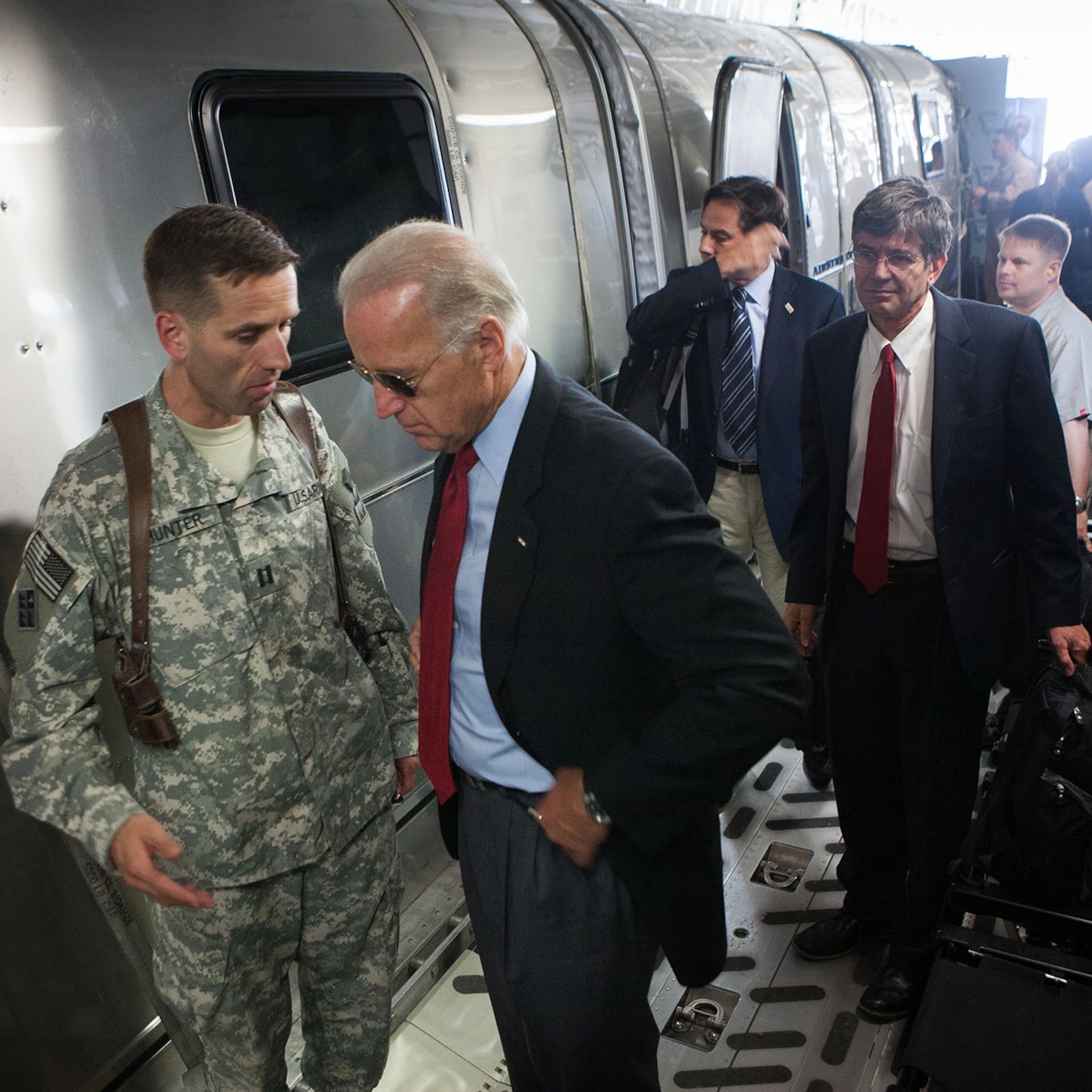 Joe Biden Beau Biden train depot Blank Meme Template