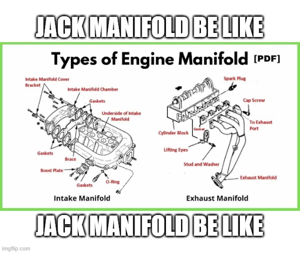 JACK MANIFOLD BE LIKE; JACK MANIFOLD BE LIKE | made w/ Imgflip meme maker