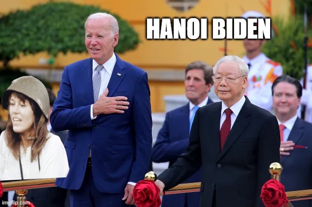 Hanoi Biden | HANOI BIDEN | image tagged in traitor,biden | made w/ Imgflip meme maker