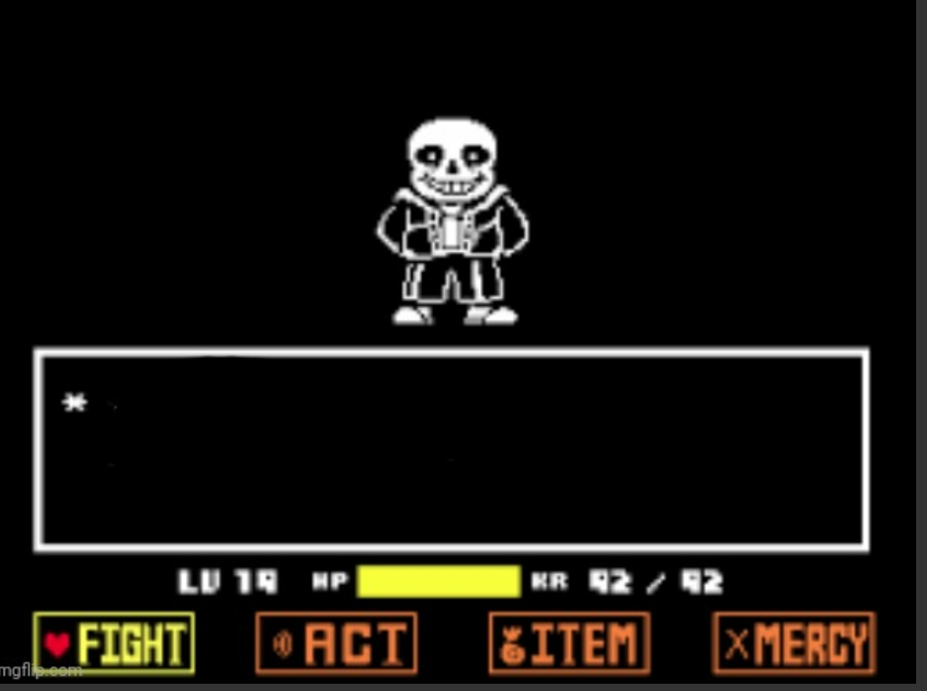 Sans blank speech Blank Meme Template