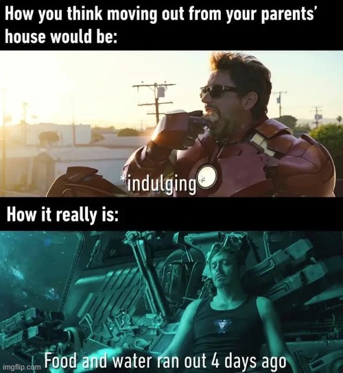 *laughs in pain* | image tagged in tony stark,iron man,marvel cinematic universe,lol,oh wow are you actually reading these tags | made w/ Imgflip meme maker