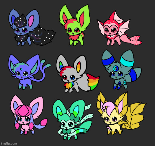 more eeve z <3 who ur fav | made w/ Imgflip meme maker