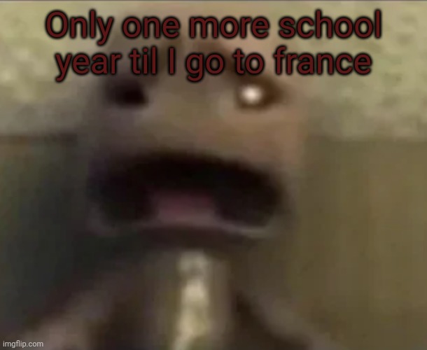 Noooooooooooo | Only one more school year til I go to france | image tagged in sackboy sad | made w/ Imgflip meme maker