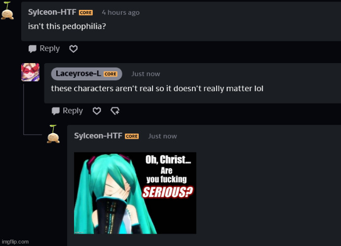 context: i commented on a post of dekumight (deku x allmight, a 16 y/o and like a 60 y/o man) | made w/ Imgflip meme maker