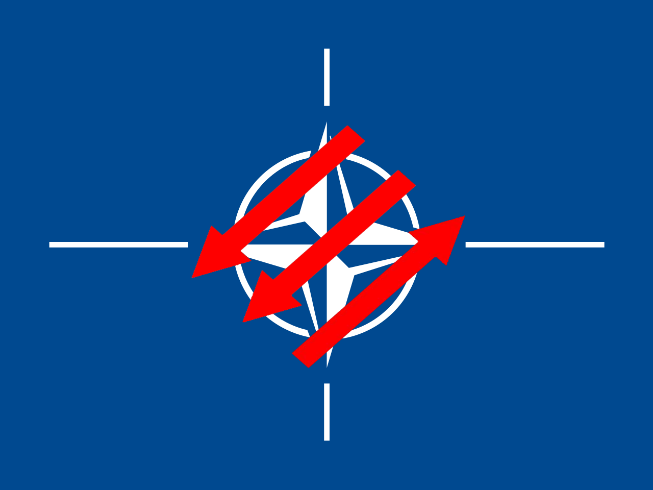 Anti-NATO Left flag Blank Meme Template