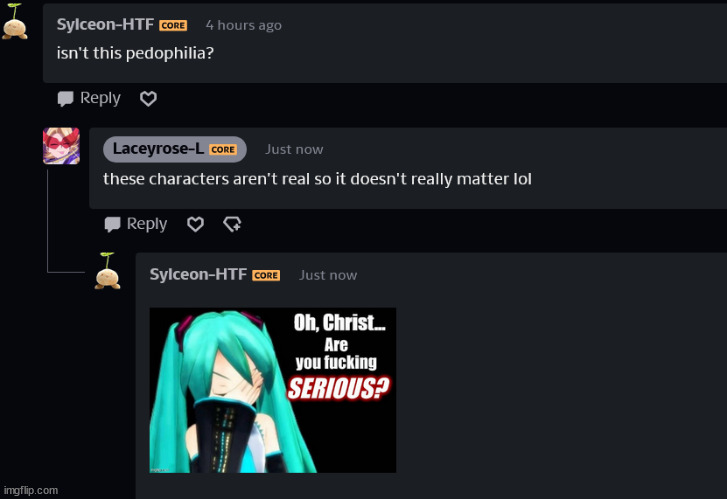 context: i commented on a post of dekumight (deku x allmight, a 16 y/o and a 49 y/o man) | made w/ Imgflip meme maker