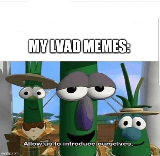 Allow us to introduce ourselves | MY LVAD MEMES: | image tagged in allow us to introduce ourselves | made w/ Imgflip meme maker