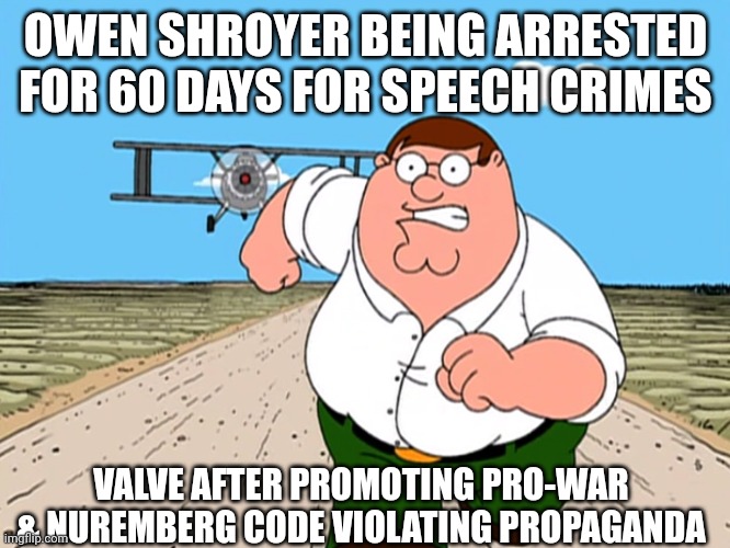 Peter Griffin running away