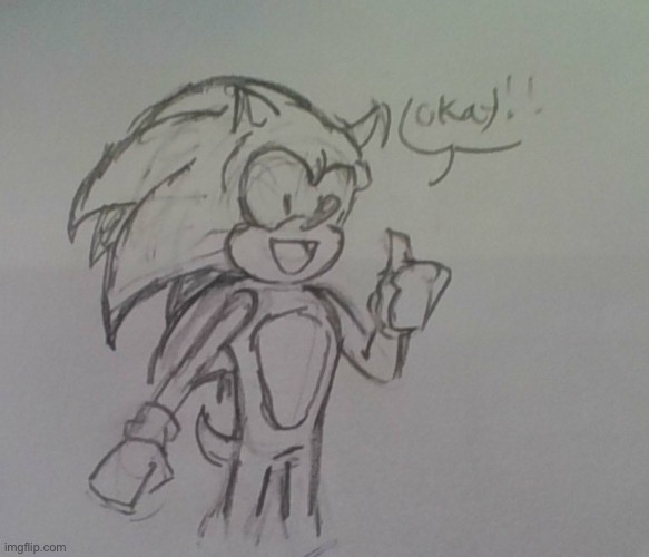 sonic okay | image tagged in sonic okay | made w/ Imgflip meme maker