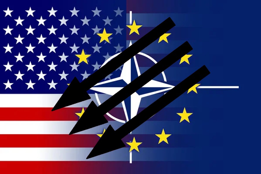 Anti-US/EU/NATO flag Blank Meme Template