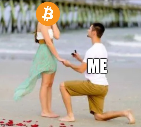 btc | ME | image tagged in crypto | made w/ Imgflip meme maker
