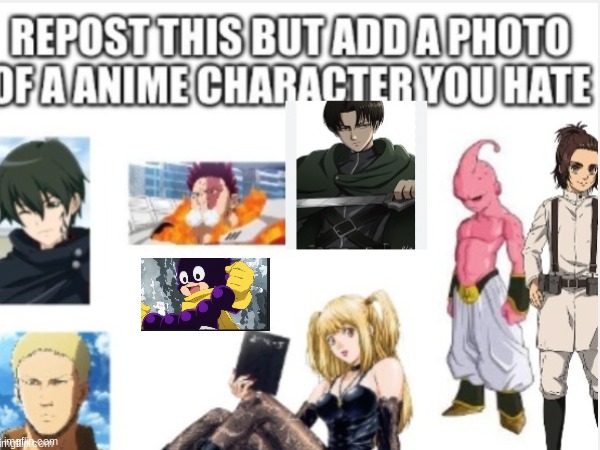 who do you hate in this!! | image tagged in anime,grapes | made w/ Imgflip meme maker