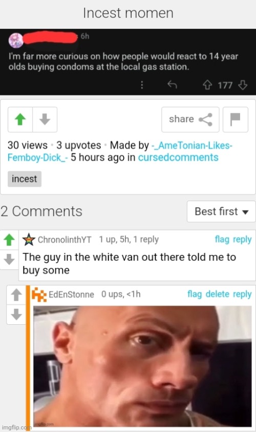 *vine boom* | image tagged in cursed comment | made w/ Imgflip meme maker