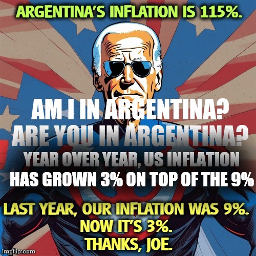 MSNBC Liars | AM I IN ARGENTINA? ARE YOU IN ARGENTINA? YEAR OVER YEAR, US INFLATION HAS GROWN 3% ON TOP OF THE 9% | image tagged in fake news,disabled comments | made w/ Imgflip meme maker