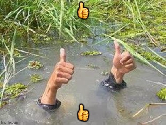FLOODING THUMBS UP | ? ? | image tagged in flooding thumbs up | made w/ Imgflip meme maker