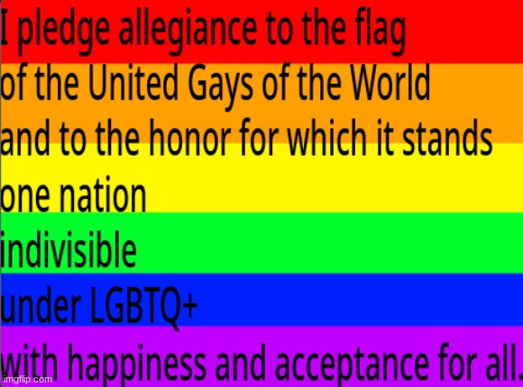 i pledge alleigance to the united gay | image tagged in i dunno man seems kinda gay to me | made w/ Imgflip meme maker