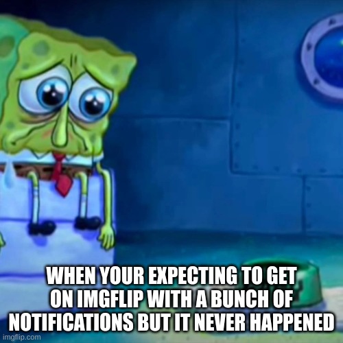 WHY | WHEN YOUR EXPECTING TO GET ON IMGFLIP WITH A BUNCH OF NOTIFICATIONS BUT IT NEVER HAPPENED | image tagged in gary come home,sad | made w/ Imgflip meme maker