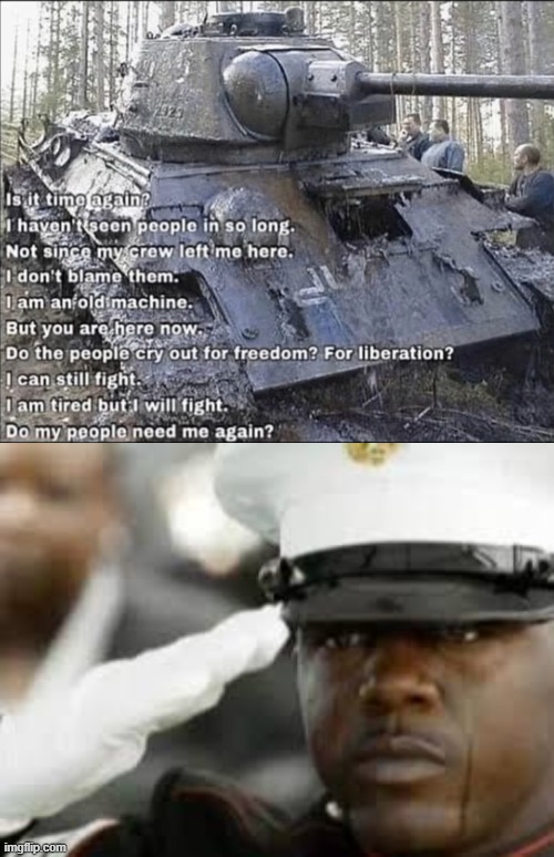image tagged in sad salute,good soldiers follow orders,tanks,memes,military | made w/ Imgflip meme maker