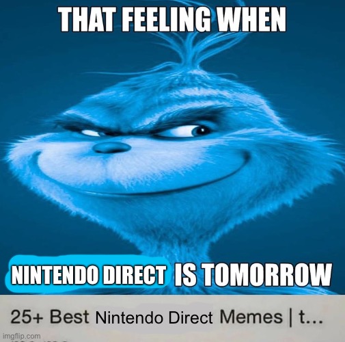 Nintendo direct | NINTENDO DIRECT; Nintendo Direct | image tagged in nintendo,memes | made w/ Imgflip meme maker